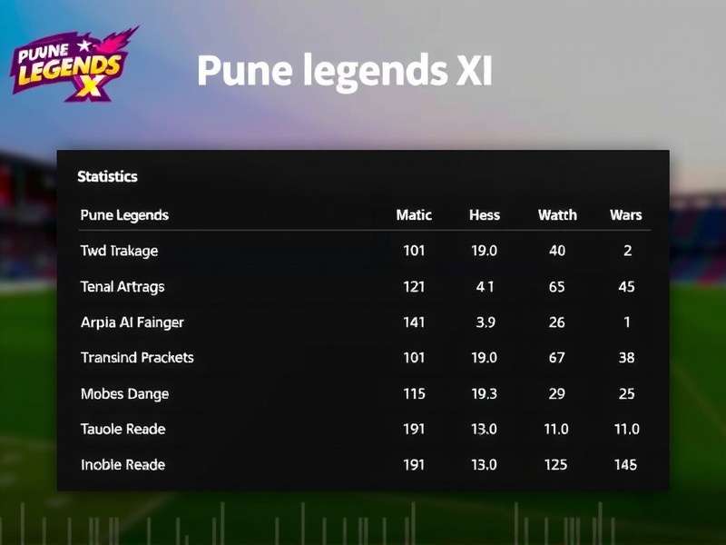 Pune Legends XI Download Statistics Pune Legends XI Download Statistics